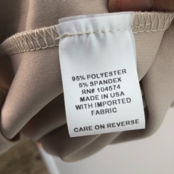 Vanity Room Lace Popover Cold Shoulder Crepe Dress - Picture 6 of 6